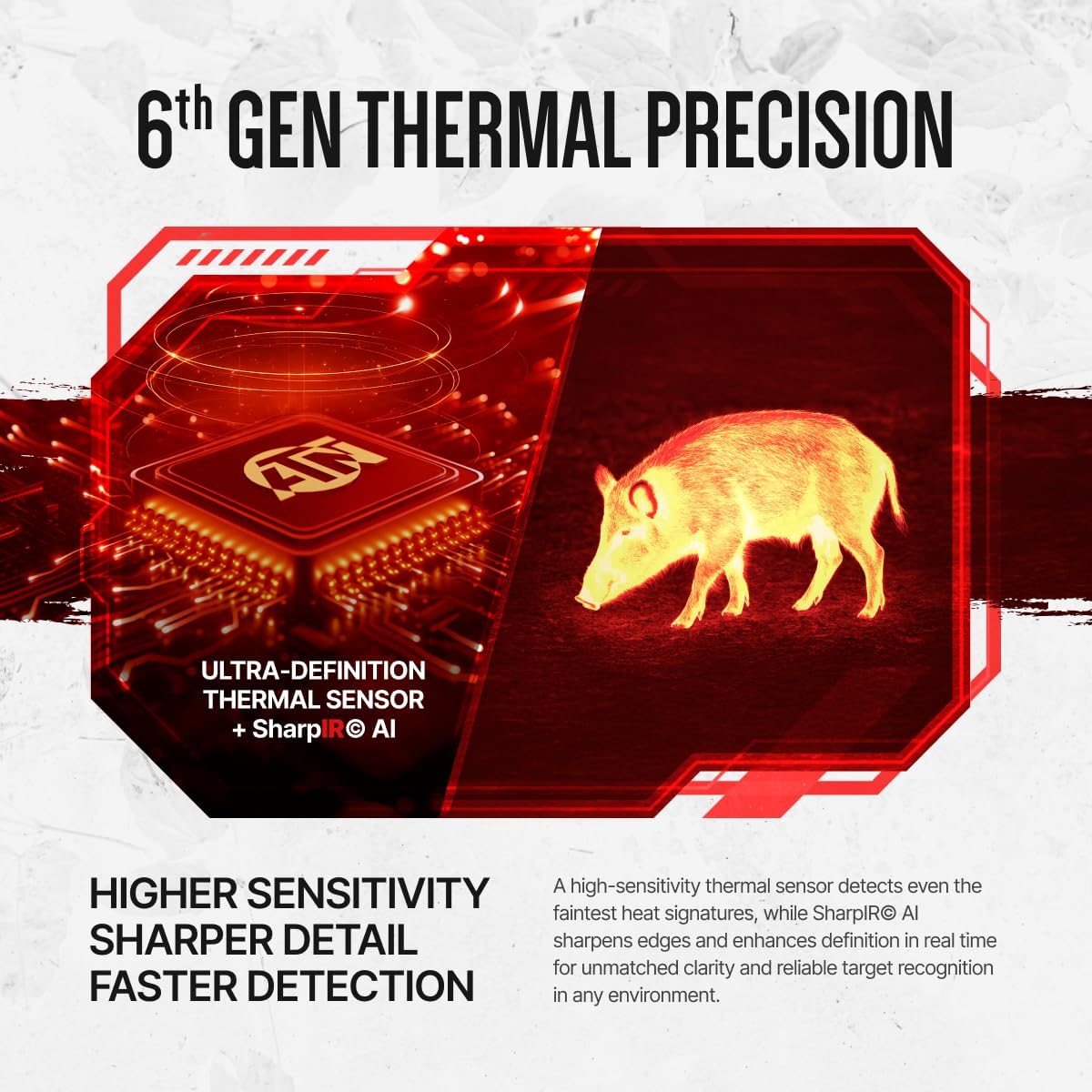 ATN Thor 6 Mini Compact Thermal Scope, 12μm, ≤18mK NETD