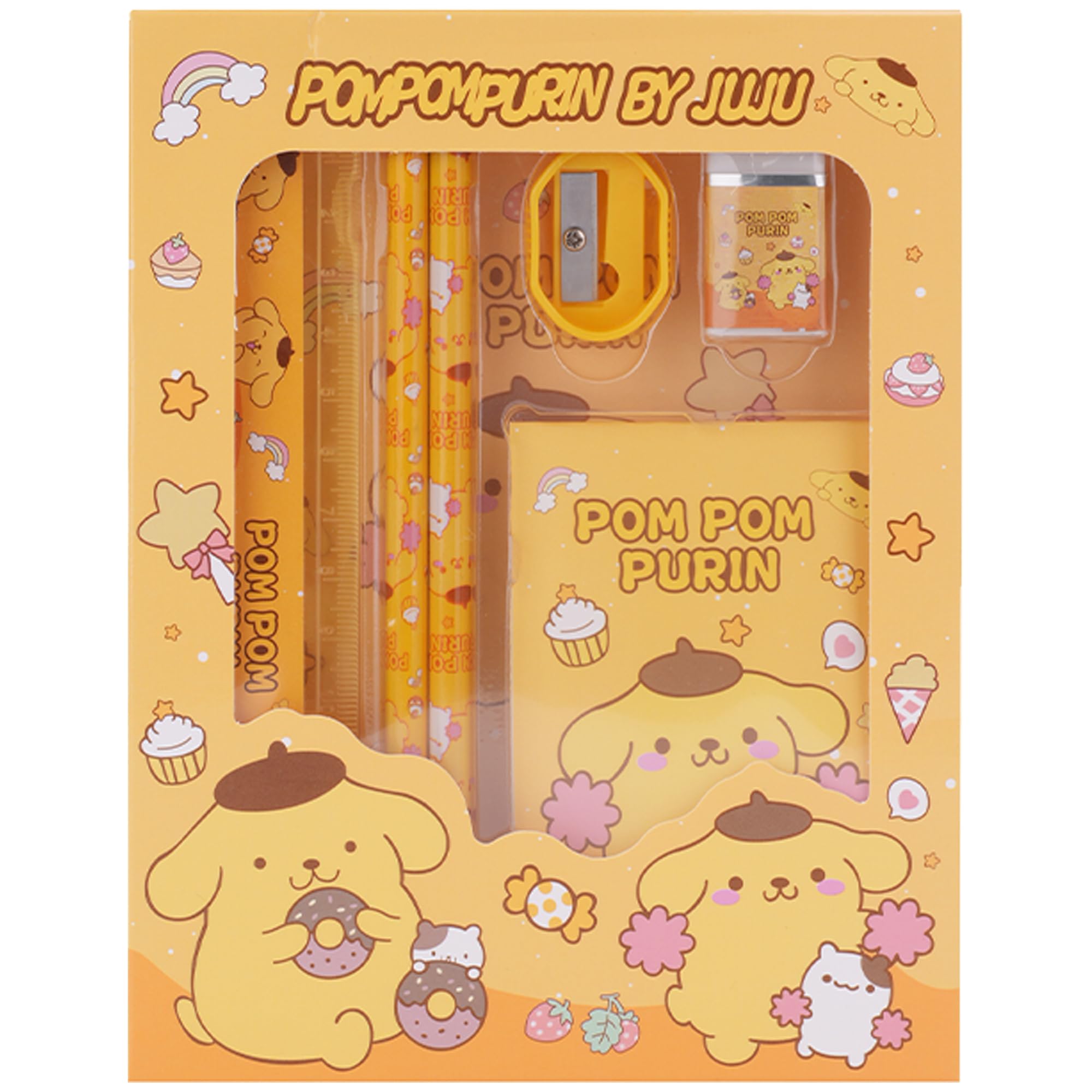 Juju Pompompurin School Supplies Set Pompompurin Backpack Kawaii School  Supplies Pom Pom Purin Kawaii Stuff Cute Kawaii Accessories
