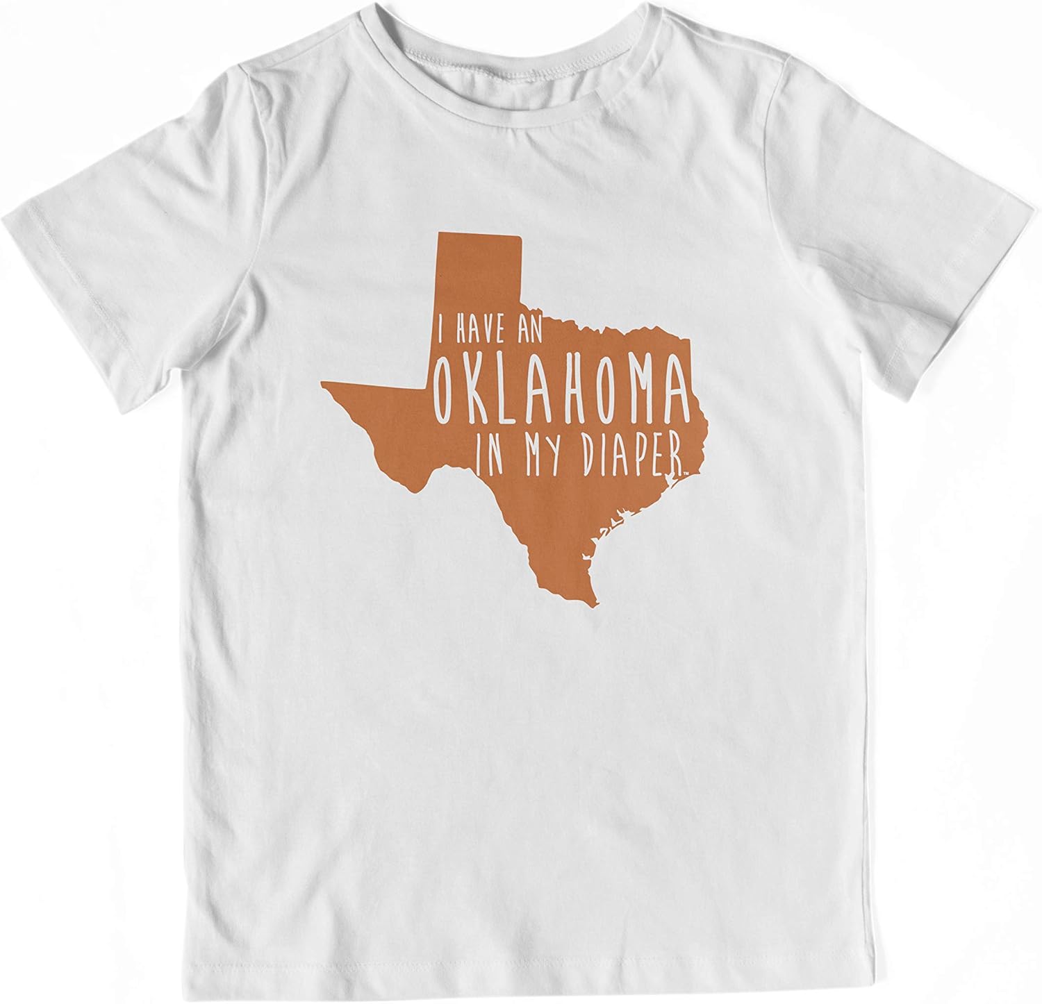 In My Diaper I Have an Oklahoma UT Texas Fans Toddler Shirt 3T White