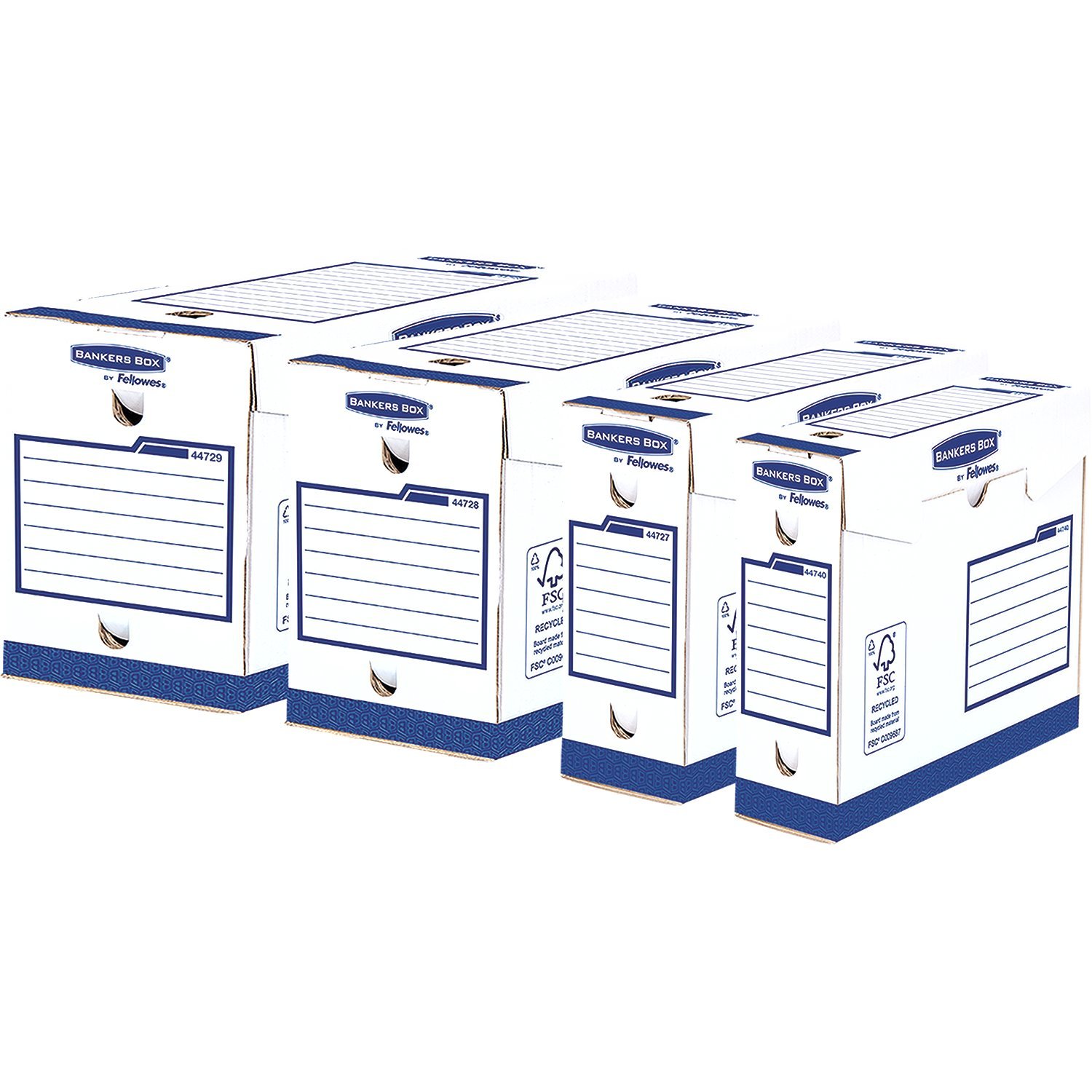 Bankers Box 4472902 Basic Scatola Archivio Extra Robusta A4+, Dorso 200 mm, FSC, Confezione da 20