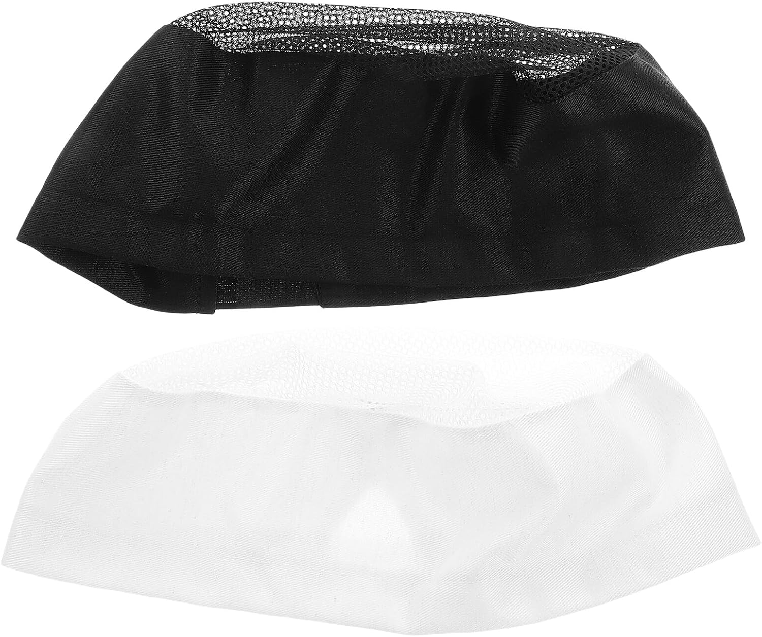 2pcs Unisex Chef Hats Set Breathable Cooking Caps for Men and Women Bakers Kitchen Workwear Food Service Uniform