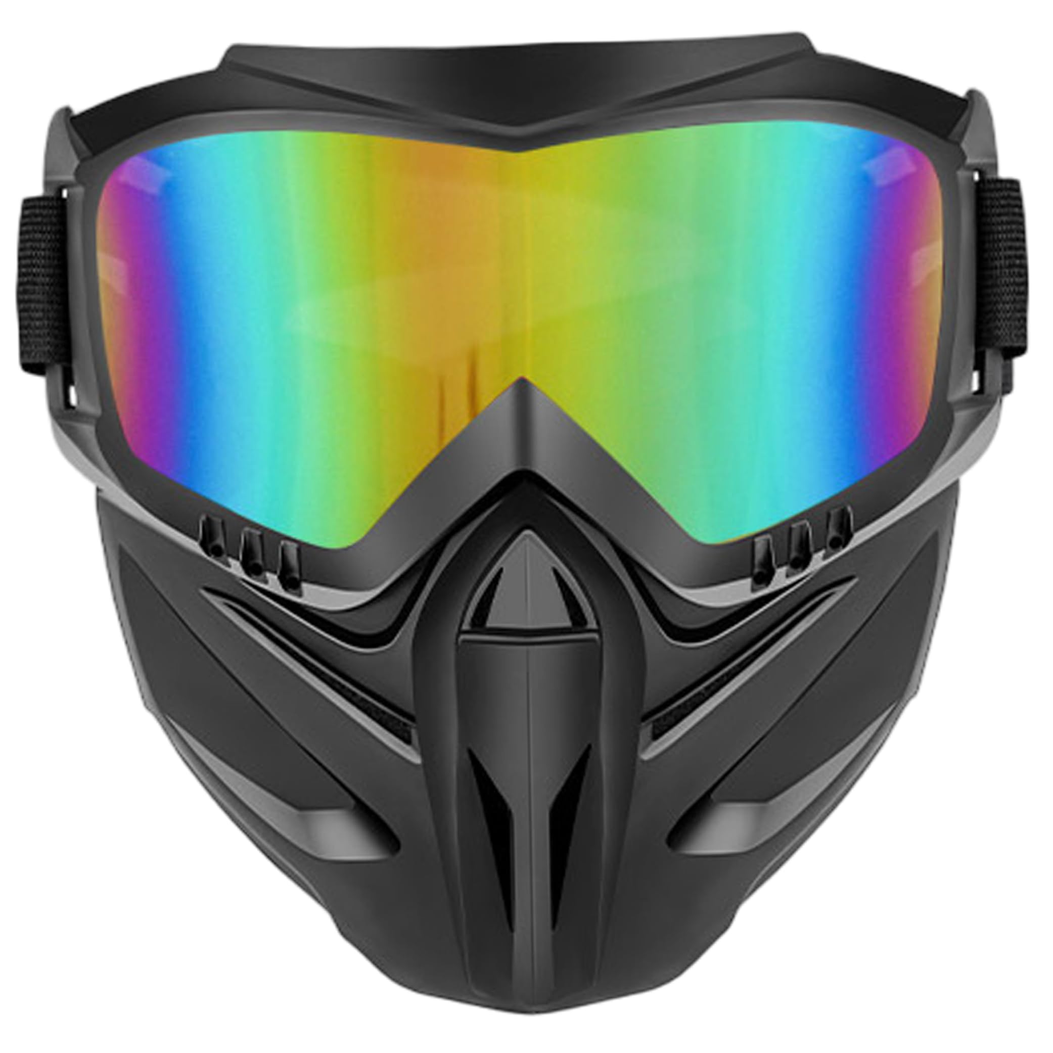 Welding Mask, Detachable Welding Goggles Dust & Windproof Face Shield for Grinding - Colorful Lens Shield Goggles Welder Helmet Face