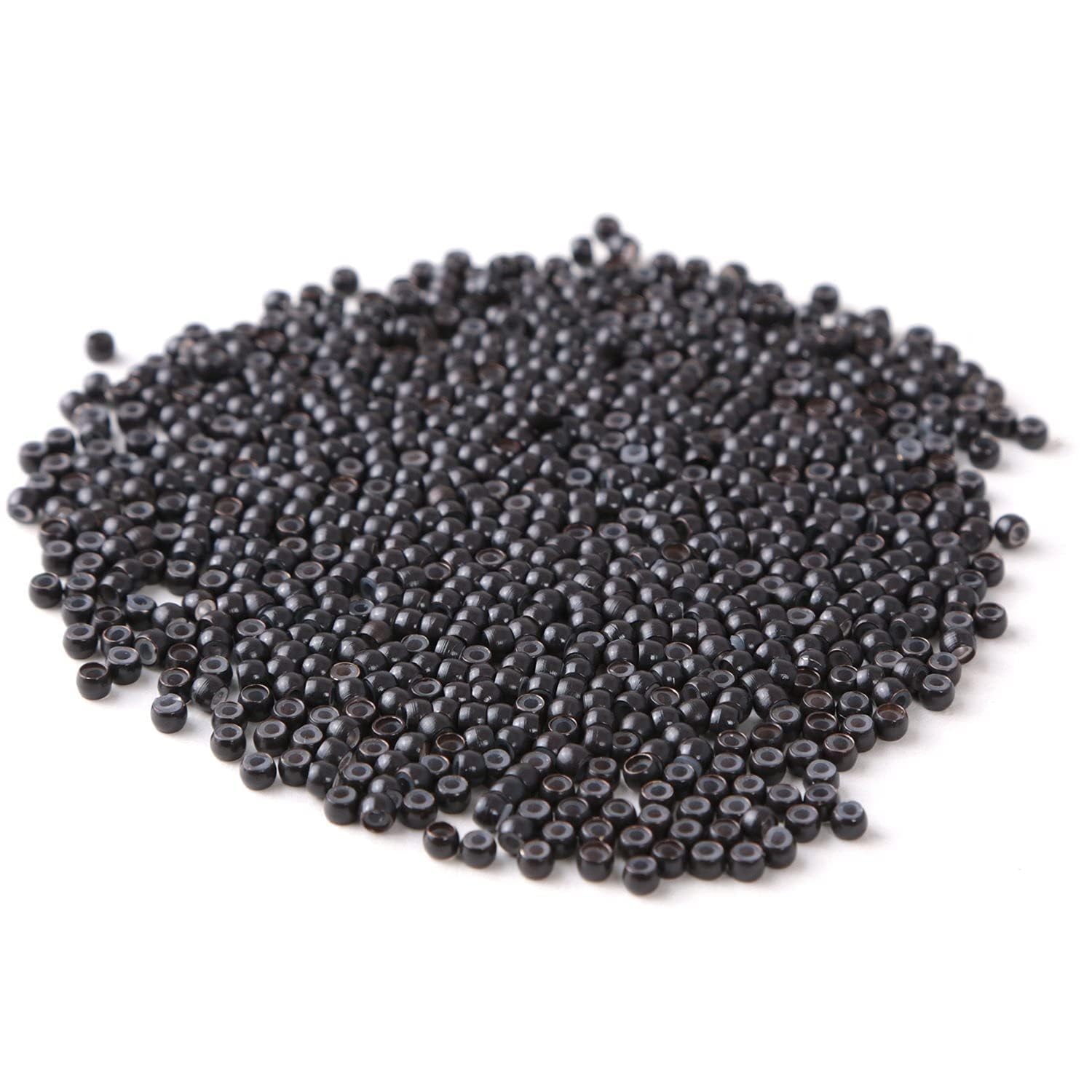 El Cabel 500 Units Silicone Lined Nano Rings Black Nano Beads for I Tip Human Hair Extensions-image-6