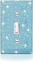 Vista 27 de Gaocai 1 pieza Placas de pared con diamantes de imitación brillantes Cubierta de interruptor de luz Placa decorativa de pared con palanca única