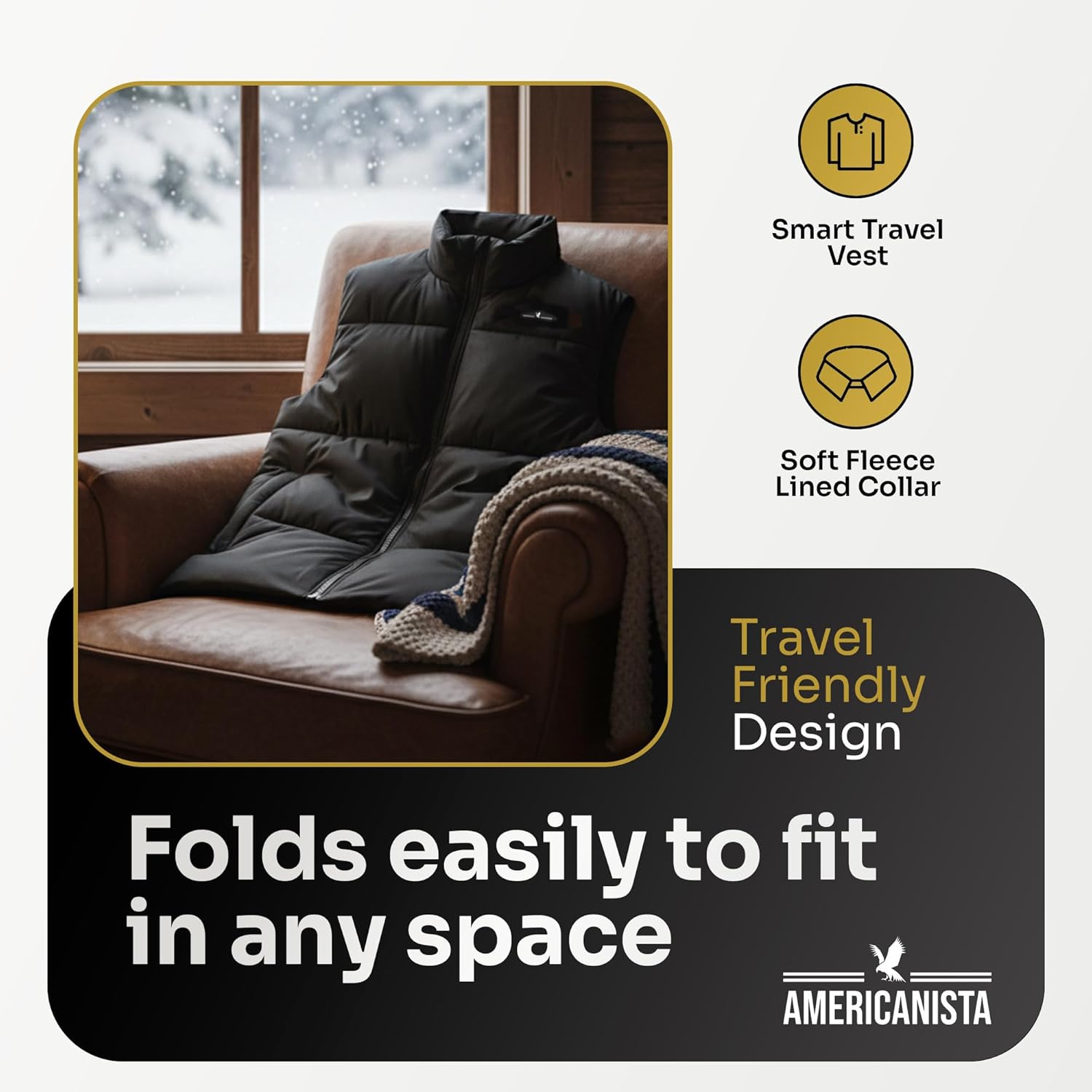 Smart Travel Vest for Men & Women with 12 Hidden Pockets | Avoid Carry-on Fees | Holds 4 Days of Clothes