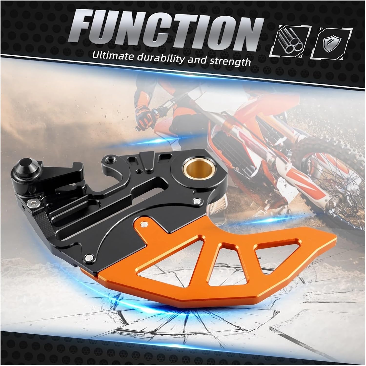 Fit for K-tm EXC 300 2004-2023 Brake Disc Guard Fit for K-tm EXC-F 350 SX 125 SXF 450 XCW XCW-F Fit for Husqvarna TE 300 GasGas EC300(Orange)