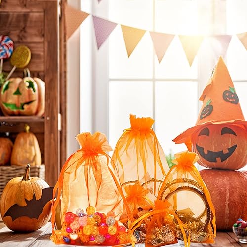 Miniatura 289 de Dealglad 100pcs Drawstring Organza bolsas de joyería caramelo para fiestas, casamientos, regalos Negro