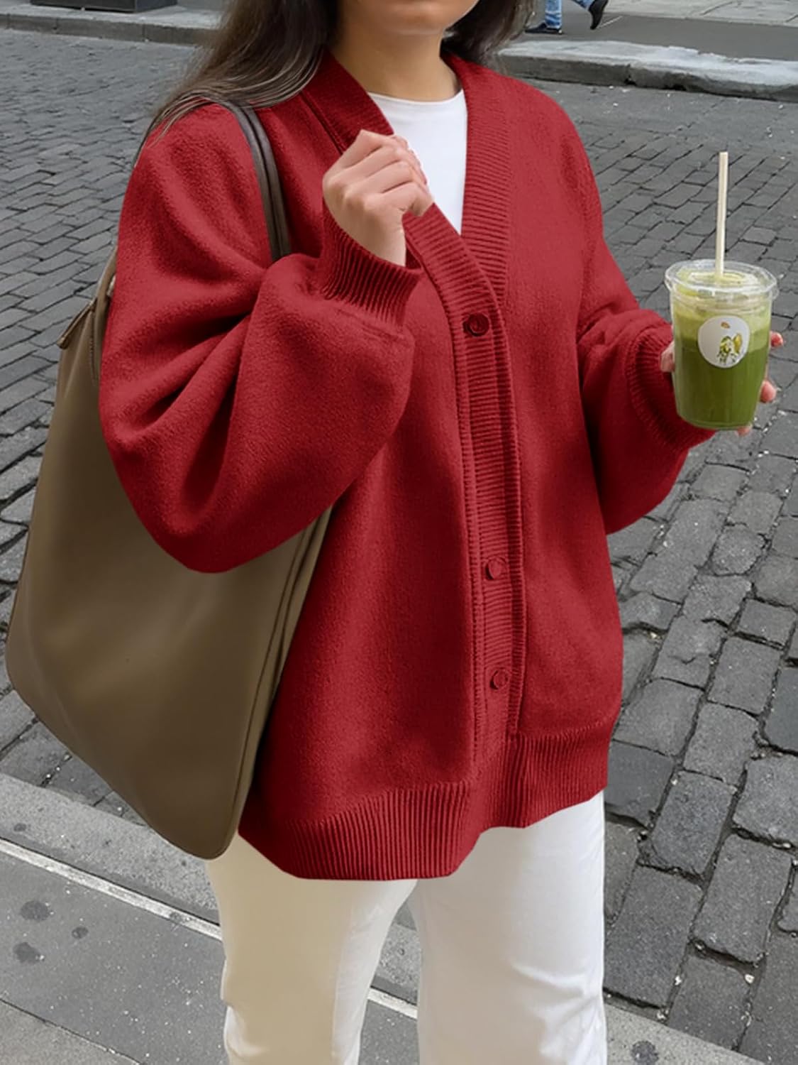 Cicy Bell Womens Oversized Chunky Cardigan Sweaters Trendy Button Down Knit Sweater 2025 Fall Winter Warm Jackets Outfits - Image 6