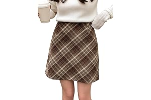 Women's Plaid Skirt: Knee-Length Elegance for a Chic Style