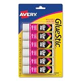 Avery 98095 Permanent Glue Stics, White Application.26 oz, Stick, 6/Pack – view 1