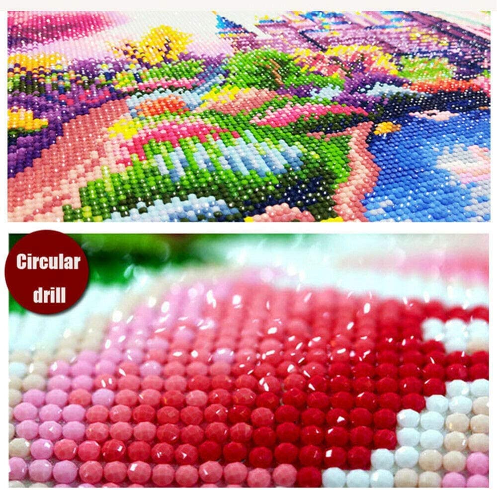 Produktbild von 5D DIY Diamond Art Painting Kits, Diamond Art Painting Bilder Set, Elefant Diamant Malerei Strass Kreuzstich Stickerei Painting Kits Malen Nach Zahlen Für Erwachsene Kinder Wohnwand Dekor, 30x40cm