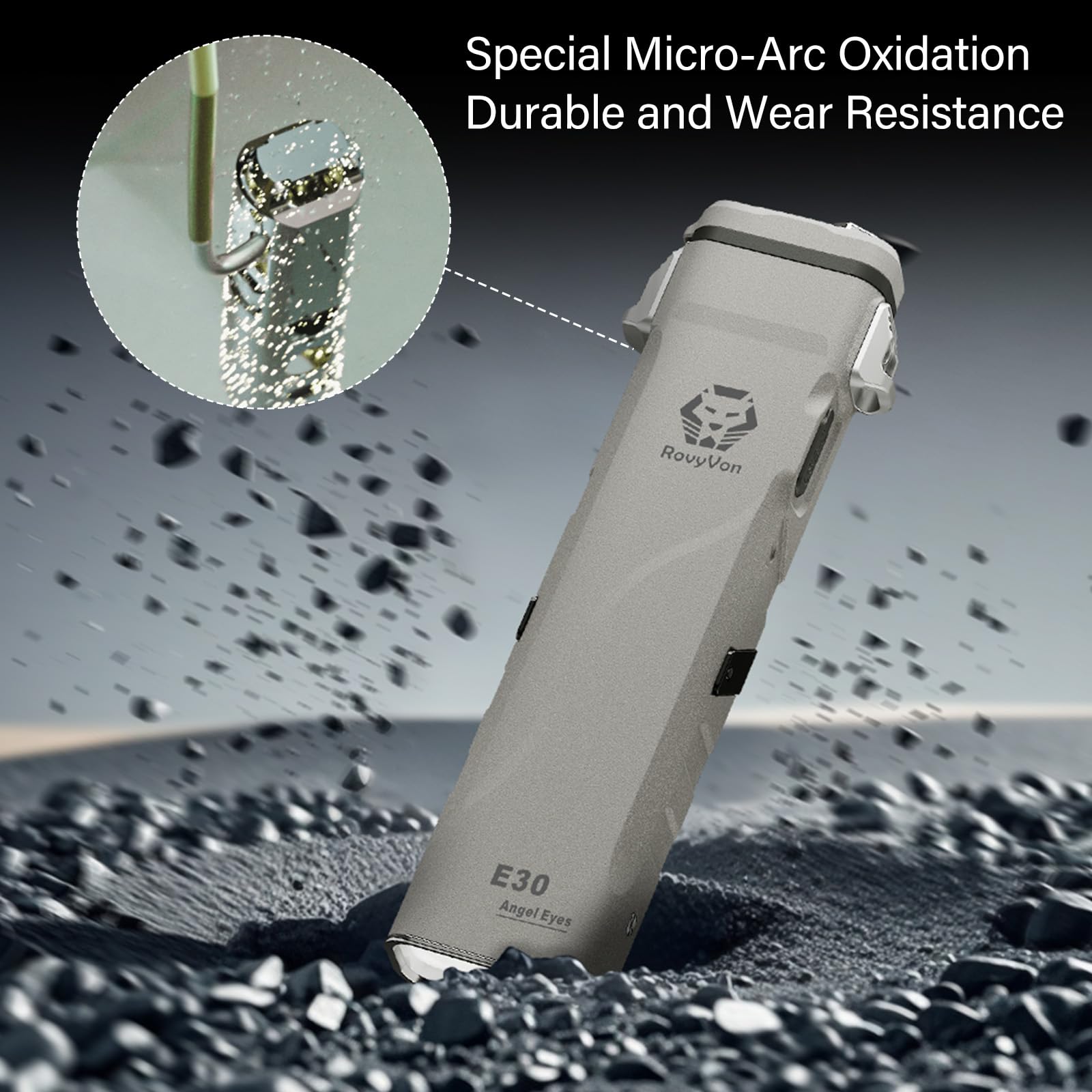 Amazon.co.jp: RovyVon Angel Eyes E30 EDC 懐中電灯 充電式 近接