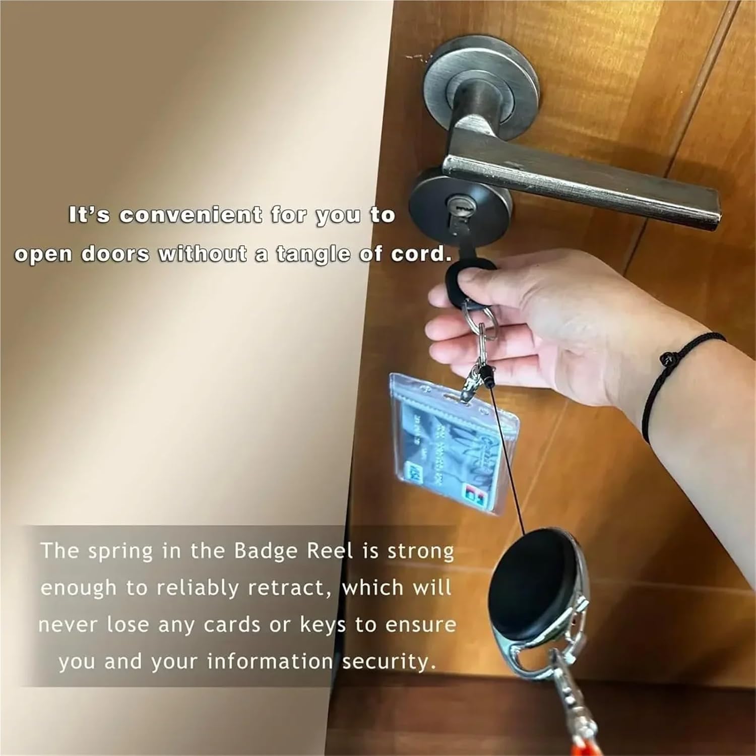 Badge Clip 20pcs Badge Holders Retractable Reel with Carabiner Belt Clip Key Ring for ID Card Name Holder Keychain Office Tag for ID Badges Keys(20pcs Green)
