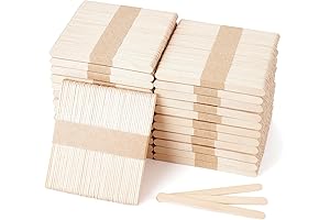 1200 Pcs Wooden Pop Sticks for DIY Crafts, Spa, Art Projects