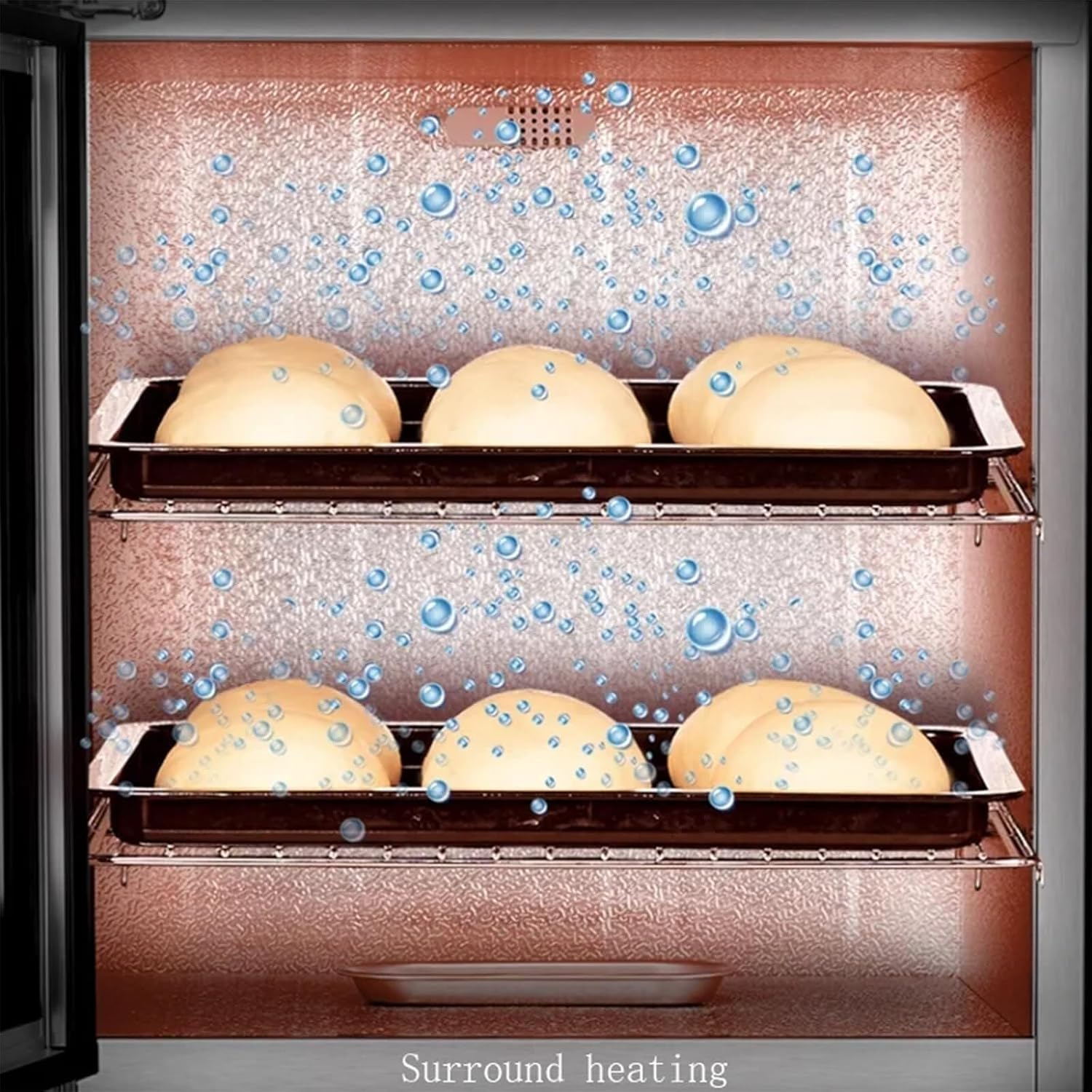 Yogurt Bread Fermentation Machine,Electric Dough Proofer Machine,w/Humidity&Temperature Control,High Efficiency Household 40L