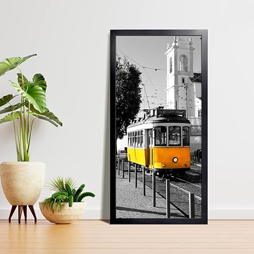 Vista 659 de LaVie Home - Portarretratos de 18 x 24 pulgadas, fotos de 16 x 20 pulgadas con paspartú, de 18 x 24 pulgadas sin paspartú, plexiglás pulido, Negro