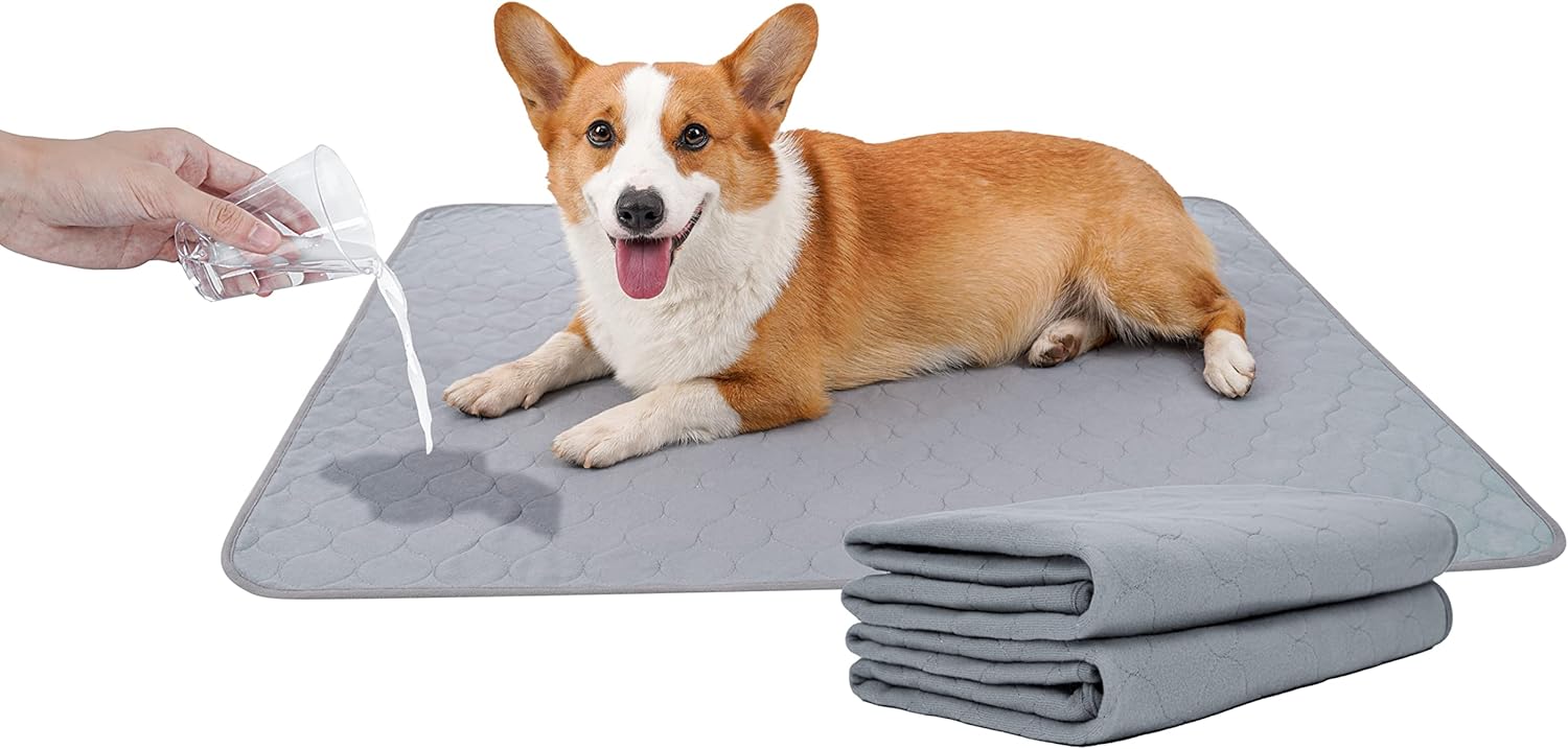 BODISEINT Washable Dog Pee Pads, Quilted Reusable Puppy Pee