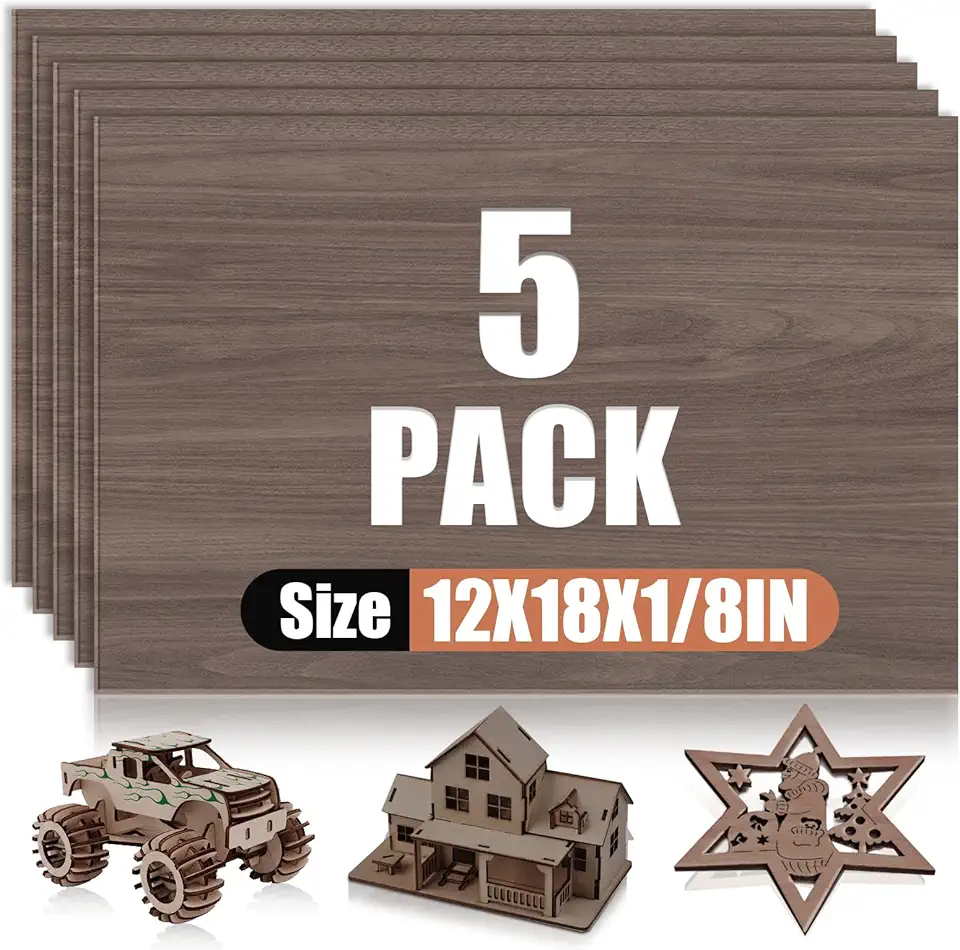 Walnut Plywood Laser Craft Sheets