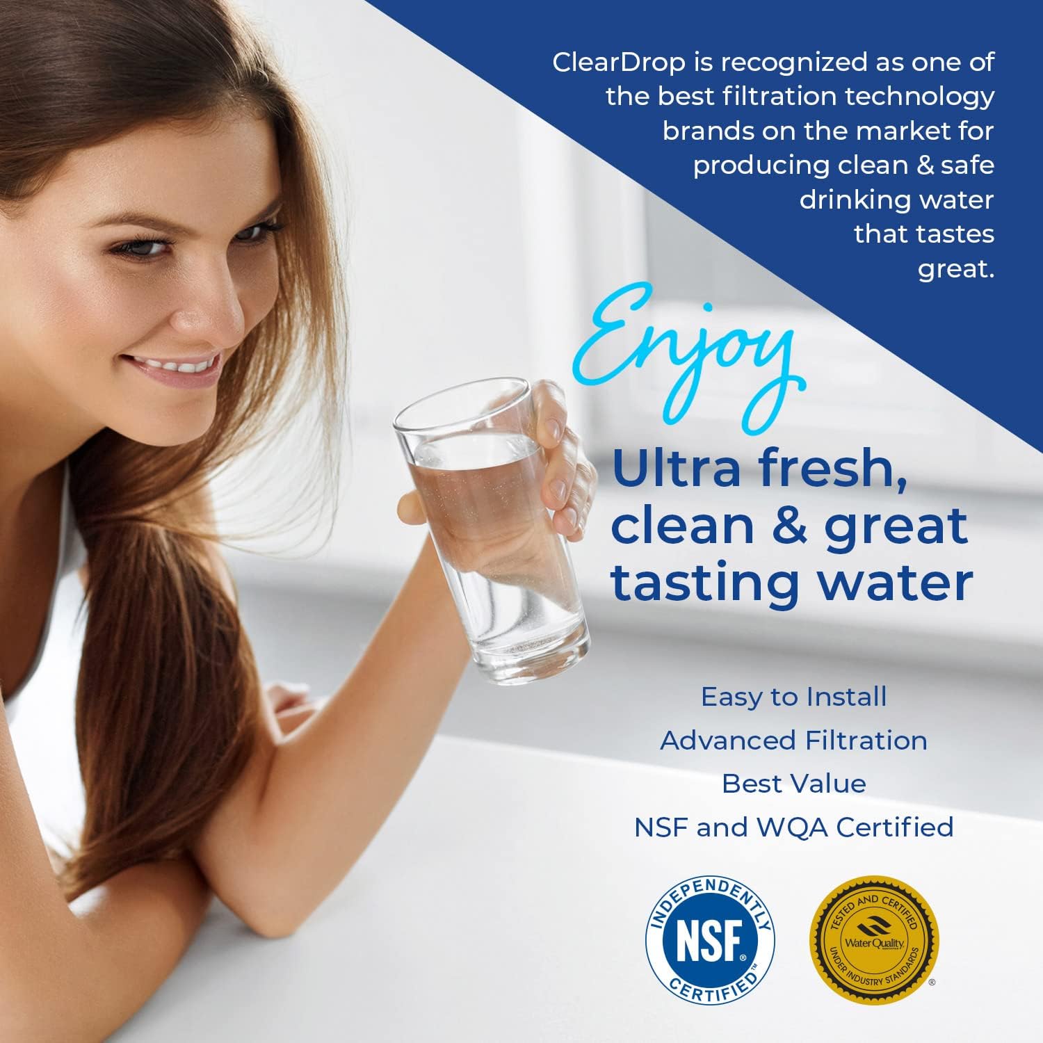 Replacement for PUR Water Filter, Pur Water Filter Replacement for Pitcher and Dispensers for CRF950Z, DS-1800Z, PPT700W, PPF951K, CR-1100C, CR-6000C, PPT711W, PPT711, PPT710W, PPT111W, 4 Pack