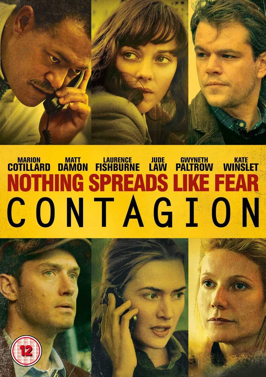 Contagion DVD 2012 con Matt Damon thriller de suspense original en formato físico
