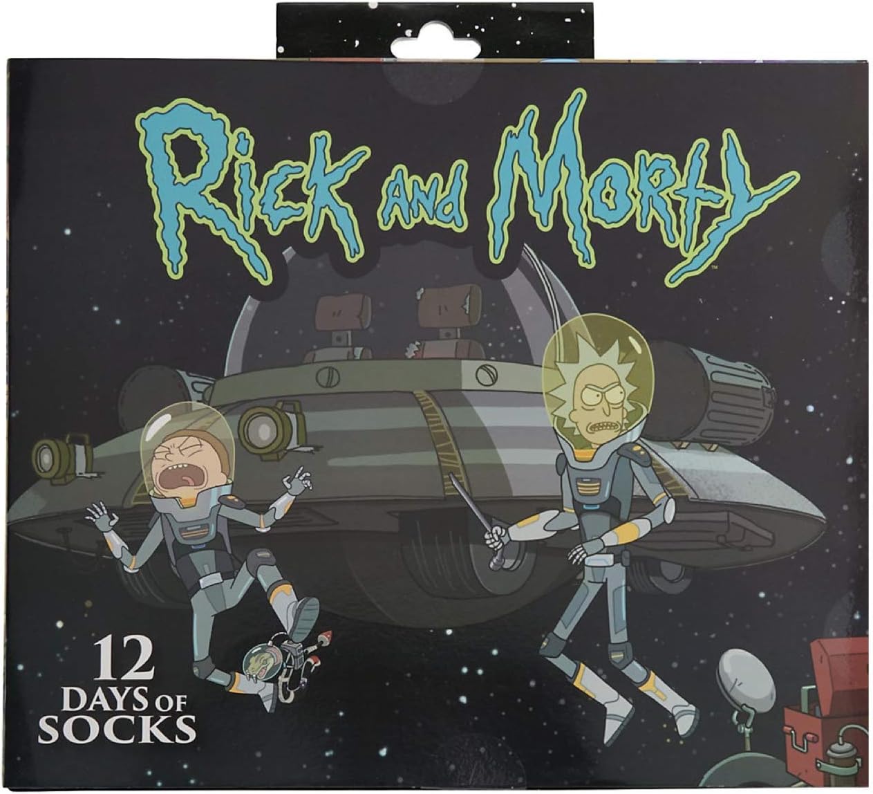 Mens Rick And Morty 12 Days Of Socks 2020