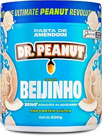 Pasta de Amendoim DR. Peanut Beijinho 600G - Com Whey Protein