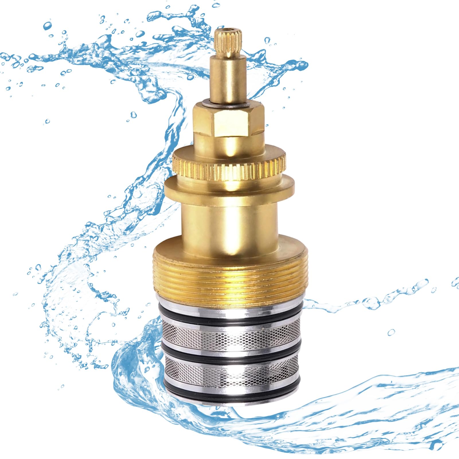 78913 Cartouche de contrôle d'eau thermostatique, remplacement de bobine de robinet en laiton, kit de réparation de barre de valve de mélangeur, contrôle de température