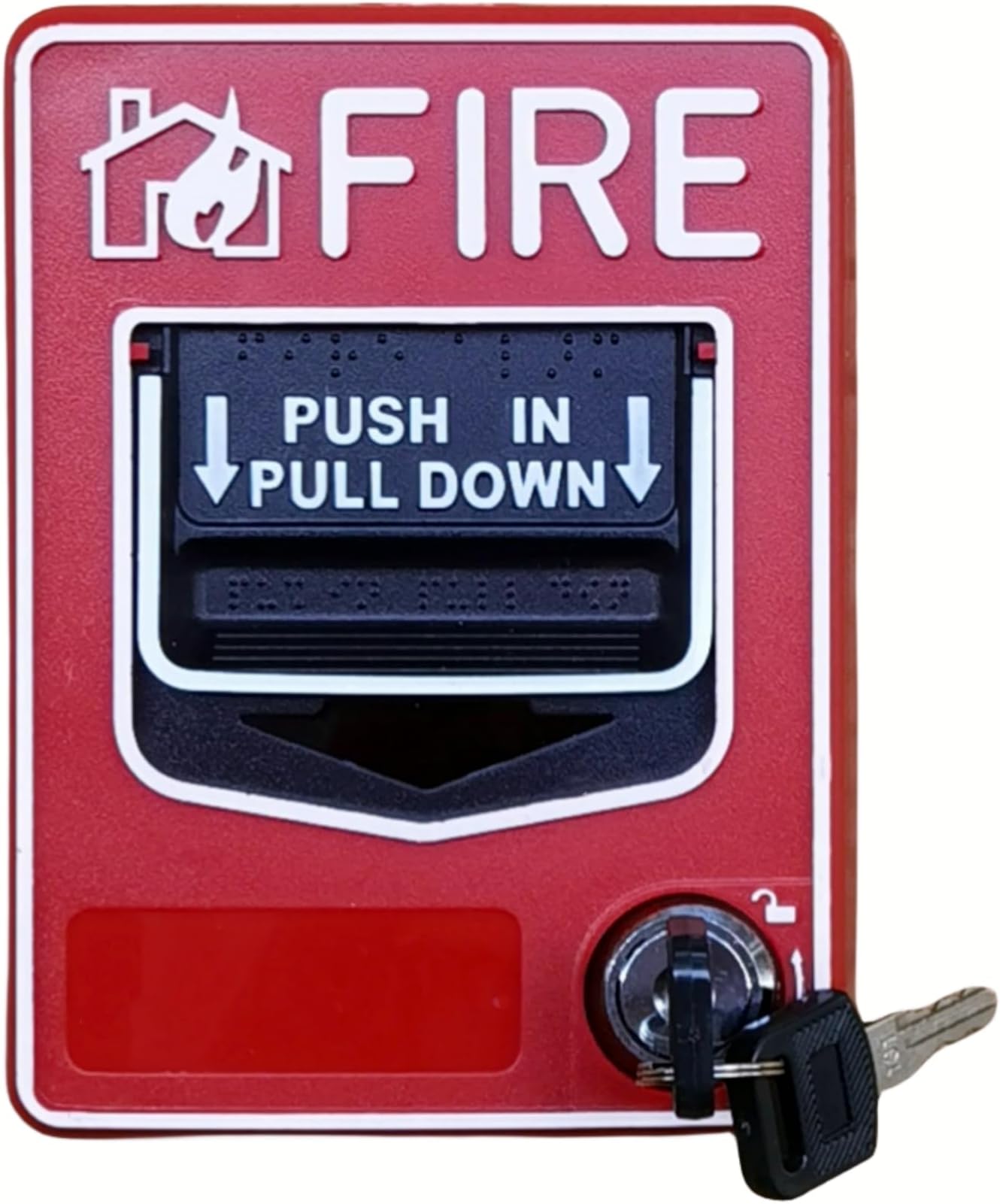 Emergency Alarm Station Conventional Dual Action Manual Call Point Pull Fire Alarm Panic Button SOS Switch for Alarm Siren or Panel