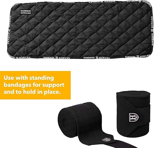 Miniatura 2 de Harrison Howard Envolturas acolchadas para las piernas para caballo, absorción de golpes, para prevención de úlceras por presión, para caballo,