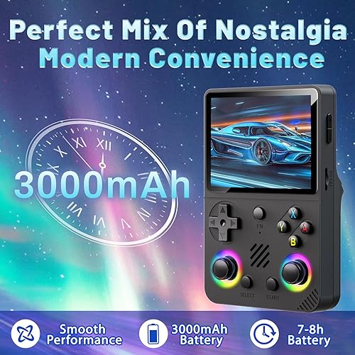 Miniatura 5 de 2026 New Retro Handheld Game Console, 30+ Emulator Portable Video Game Console, 20,000+ Classic Games, 4.0-inch IPS Screen, Retro Game Console Gift