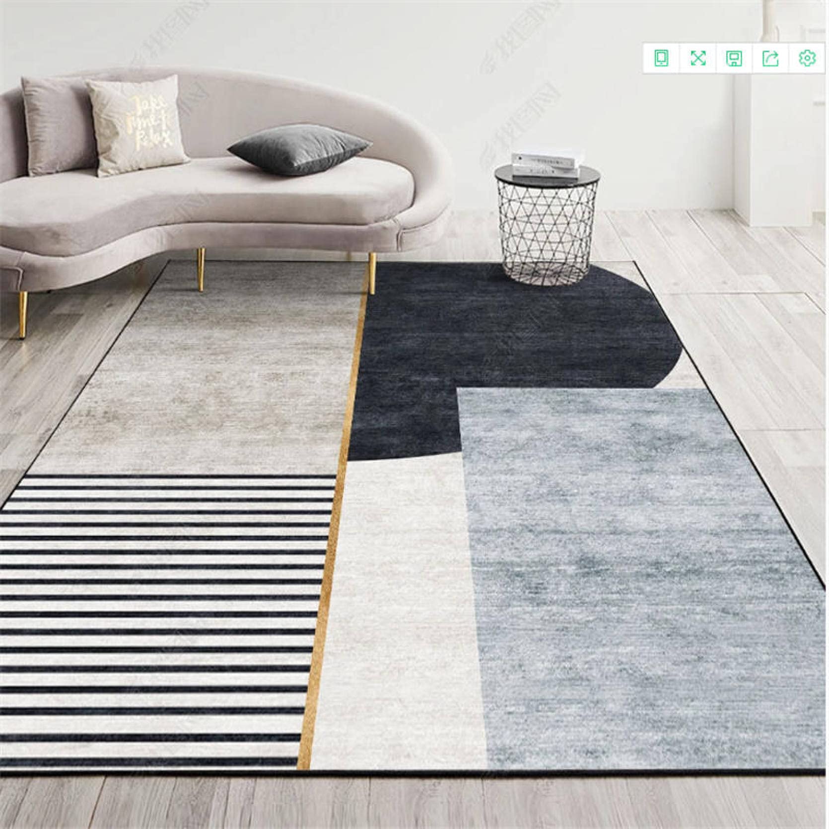 カーペット160*230cm 北欧 ラグ 洗える 抗菌防臭耐磨耗性 A#9