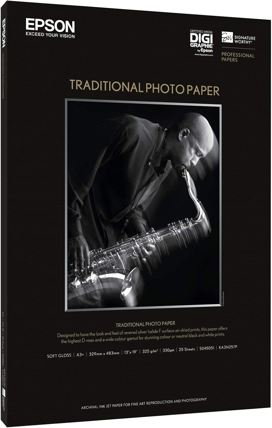 Epson Paper/Photo A3+ 25 sheets Traditional C13S045051 S045051 (329 x 423 mm) - 330 g/m2