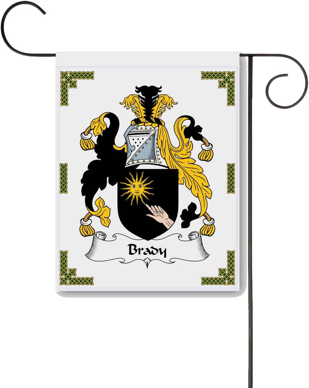 Brady Coat of Arms/Brady Family Crest 11 X 15 Garden Flag