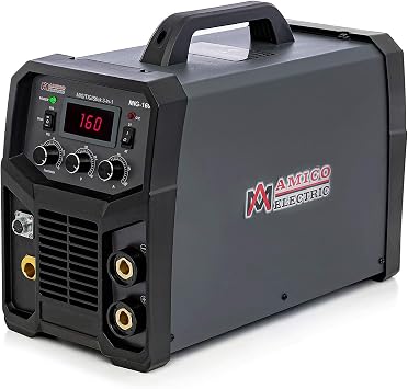 Amico MIG-160, Multi-function 160-Amp MIG/Flux/TIG/Stick Arc DC Inverter Welder, Spool gun weld aluminum SPG15180