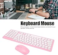 Vista 3 de Combo de teclado y ratón, teclado de computadora de 96 teclas con mouse silencioso, mouse antideslizante para PC de escritorio con computadora