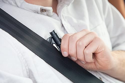 Vista 20 de Resqme, Llavero de Auto Original con Herramienta de Escape, Fabricado en EE. UU. (Azul), individual paquete de, Anaranjado