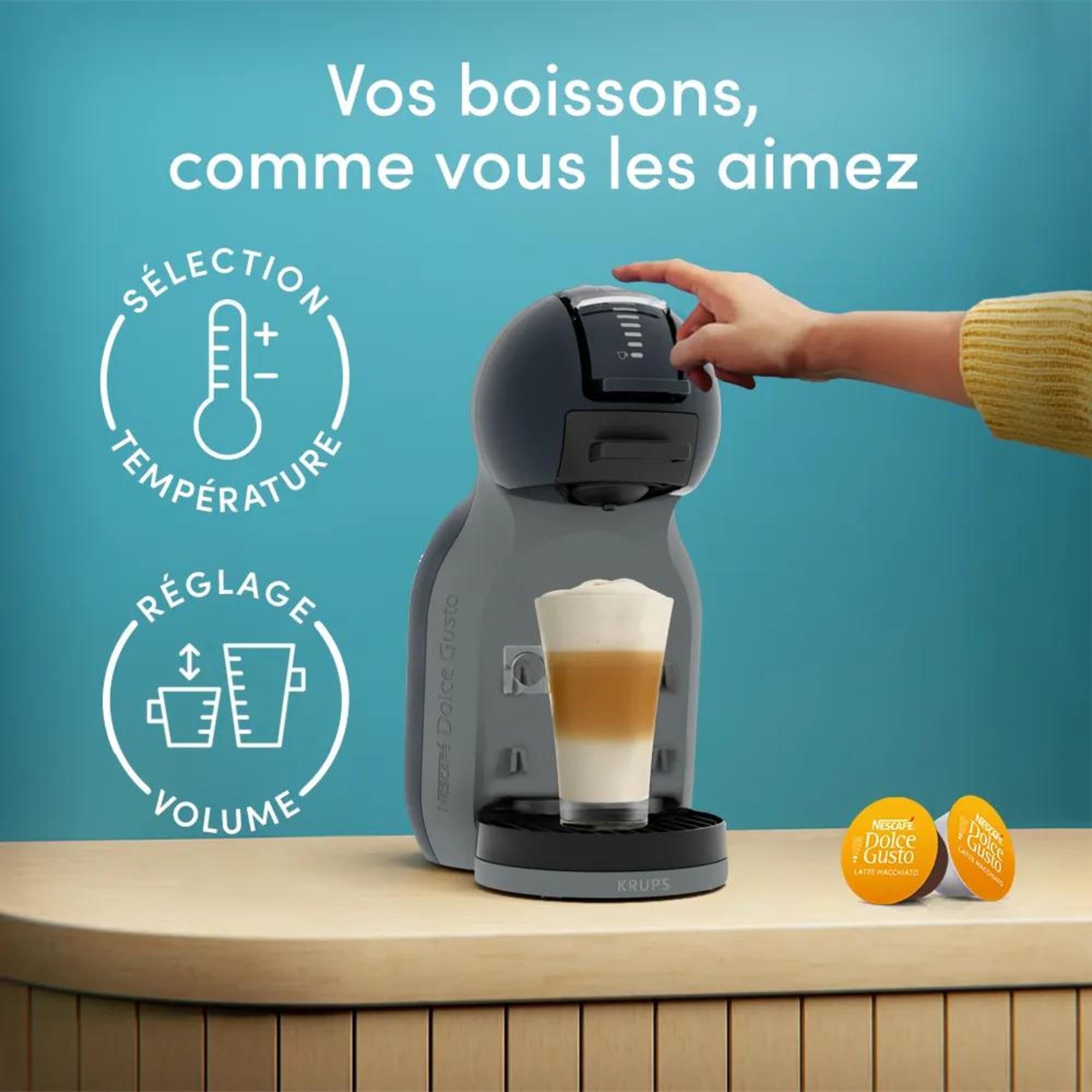 Nescafé Dolce Gusto® Mini Me 2 par Krups Gris Cosmique
