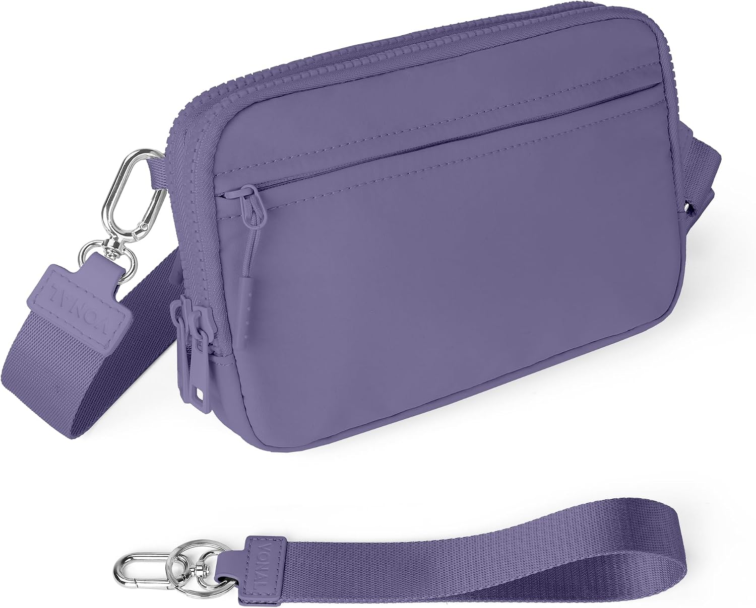 VONAL Small Nylon Crossbody Bags for Women, RFID Blocking Wristlet Purse Built in Wallet, Crossbody Wallets with ID Window