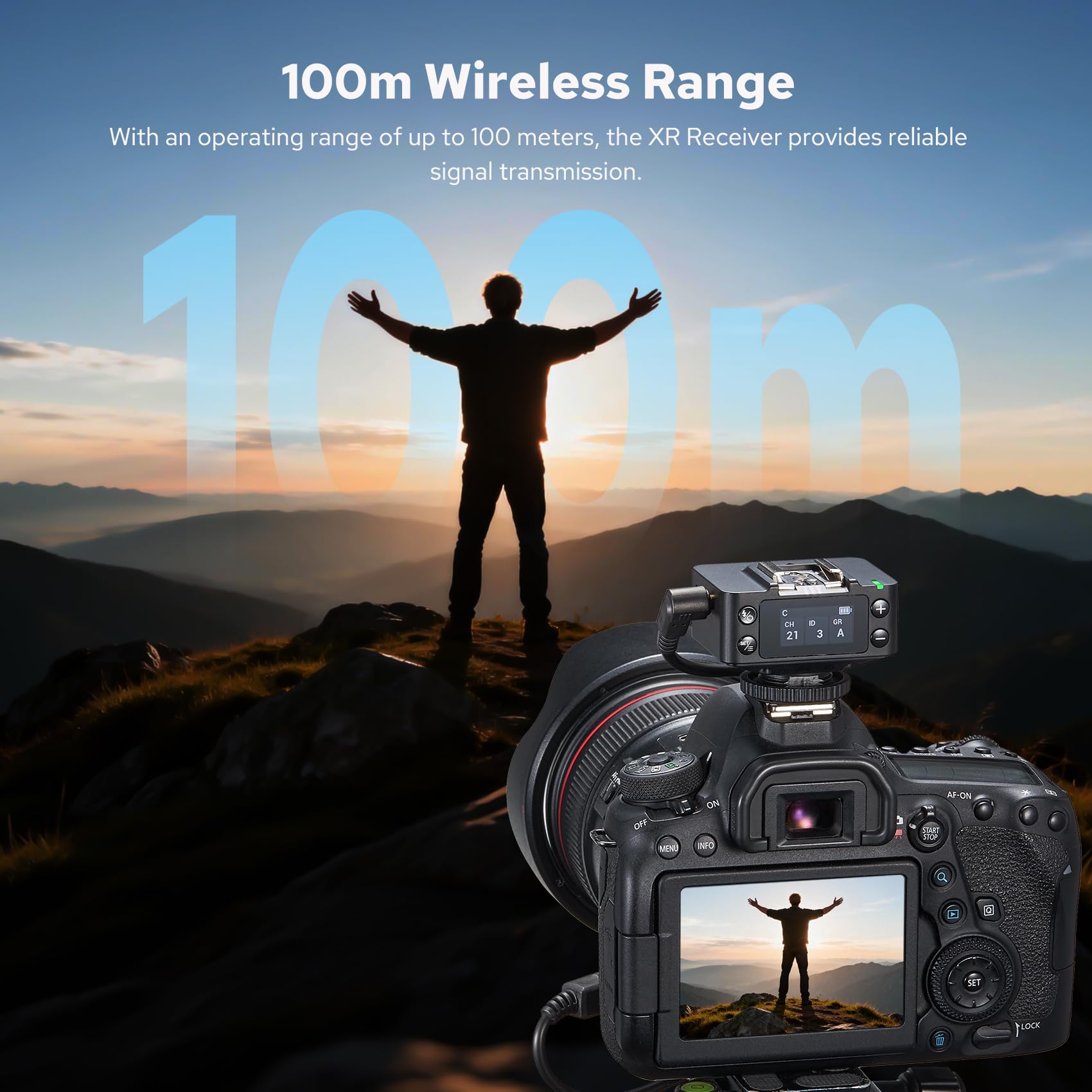 GODOX XR TTL Ricevitore Wireless per Fotocamere Canon e Nikon, XR-C XR-N Flash Trigger Receiver con Batteria Agli Ioni di Litio 1270 mAh, 2.4G Sistema Wireless X