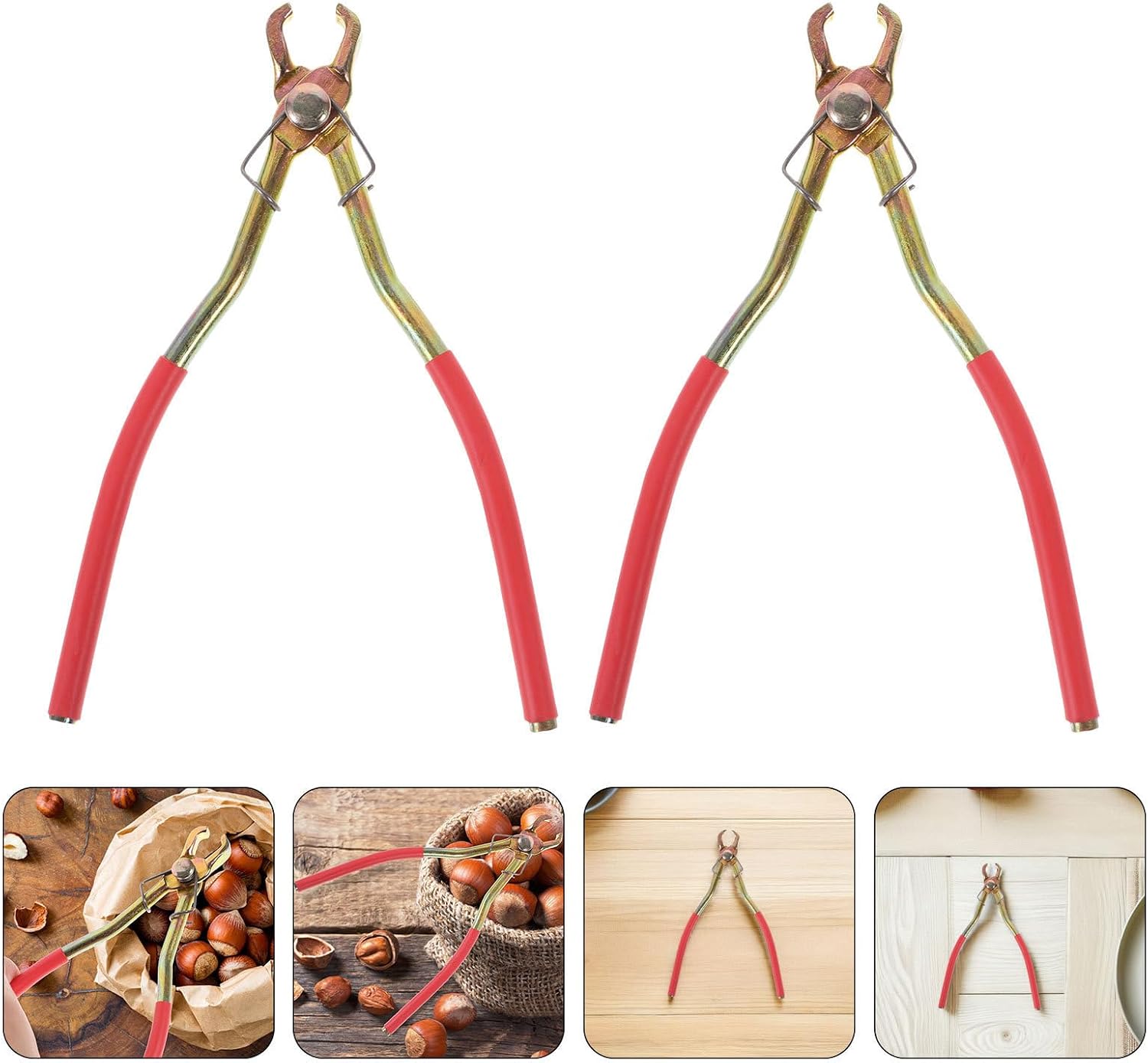 5pcs Stainless Steel Nut Cracker for Pine Nuts and Hazelnuts