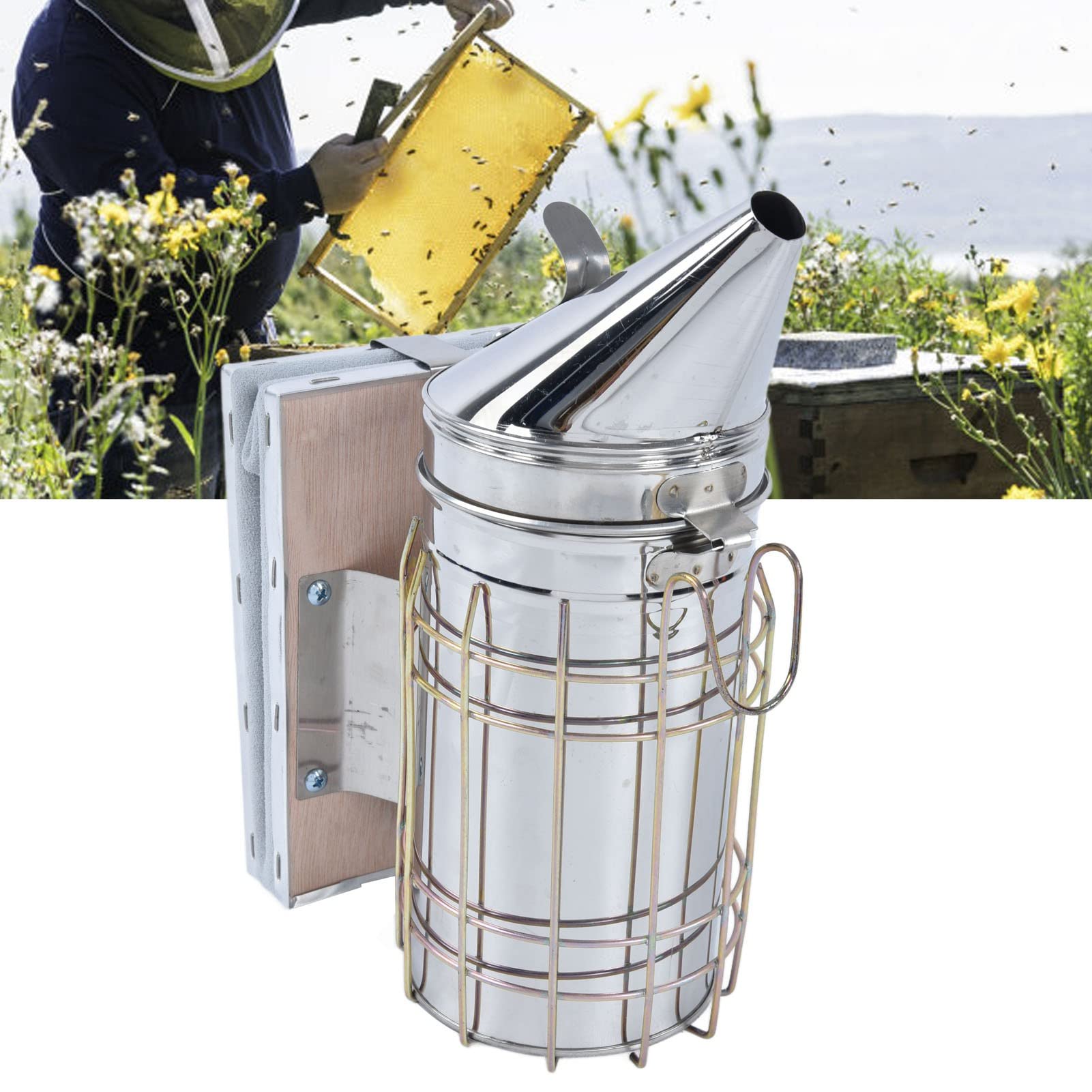 6 Pezzi di Forniture per Apicoltura Kit di Partenza per Apicoltura, Forniture per Apicoltura Kit di Strumenti per Apicoltura, Kit per Api Fumatore con Strumenti per Alveare per Apicoltore Forniture Ne