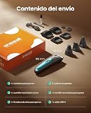 oneisall 4 in 1 Quiet Dog Cat Clipper with LED Light, 2025 Pet Hair Care Clippers, Dog Hair Clipper&Nail Trimmer&Claw Grinder, 2000mAh (Blue) - 9
