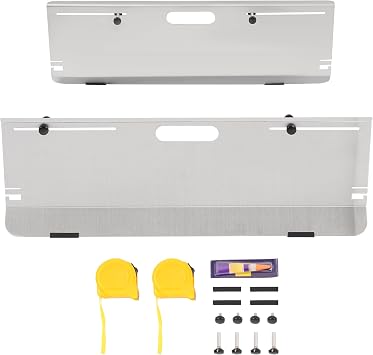 ECOTRIC 2-Pack Toe Plates Wheel DIY Alignment Tool, 4 Probes Angle | Adjustment Toe Plates, W/Double Tape Measures Conversion 4 Alignment Rods and Magnetic Slots Chart Aluminum