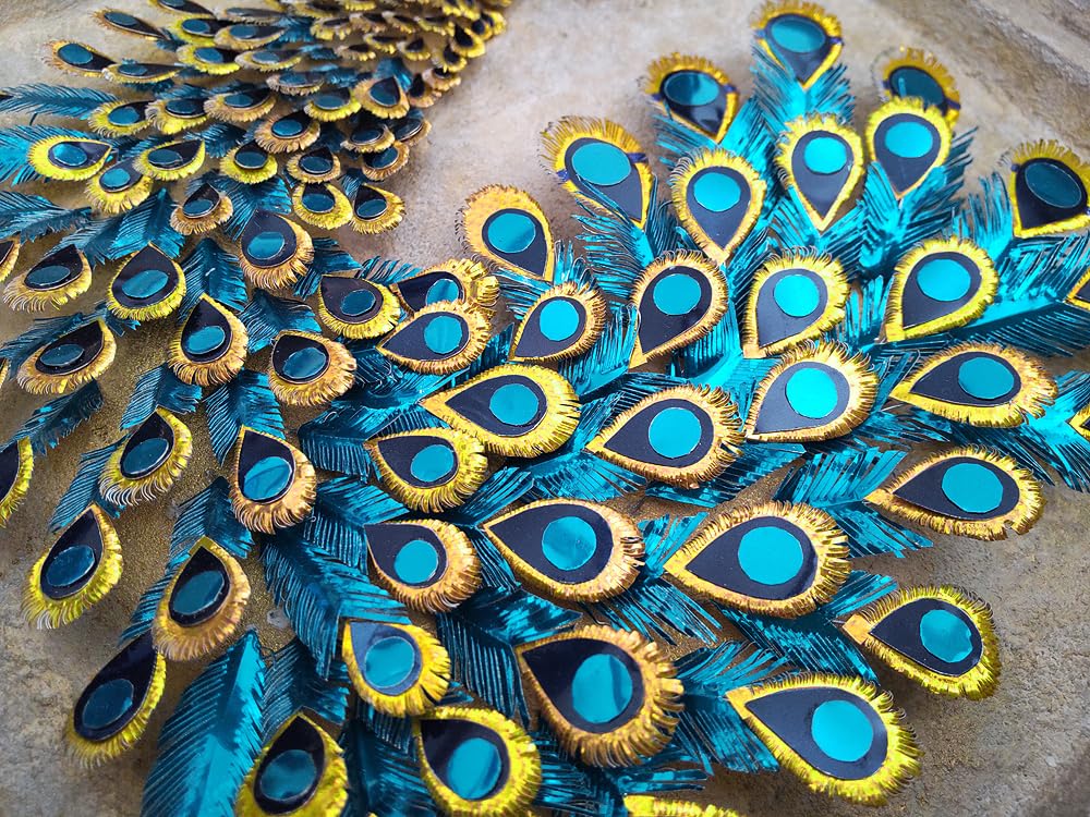 COSMOS GALLERY Handmade Wall Art Peacock Masami Ohno/Mixed Media