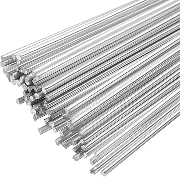 sourcing map 80pcs Aluminum Welding Rods 9.84" x 1/16" Aluminum Silicon Welding Wires Low Temperature Easy Melt for Metal Stainless Steel Copper