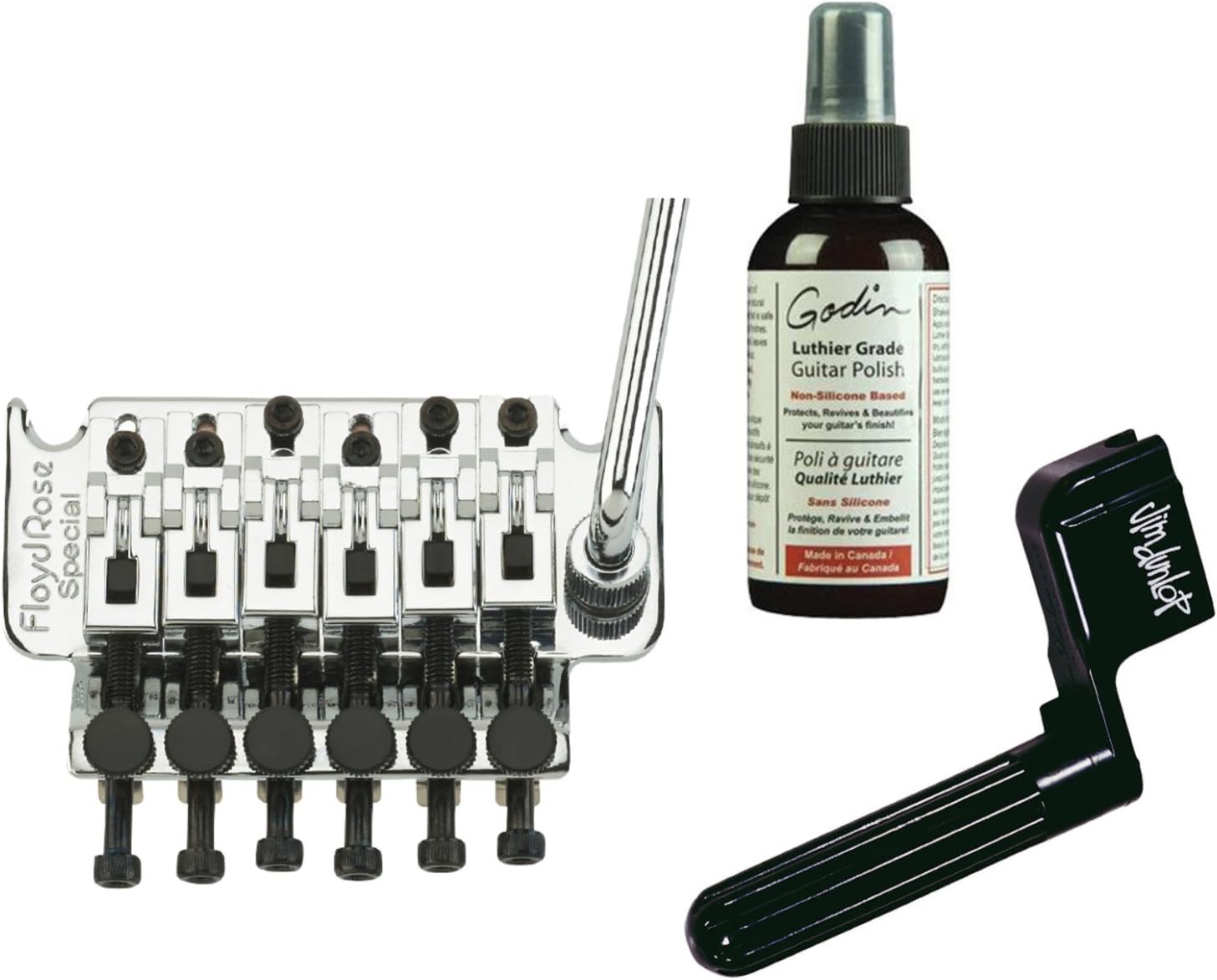 Floyd Rose Special Locking TREMOLO Bridge Chrome & R3 Nut w/Polish and String W