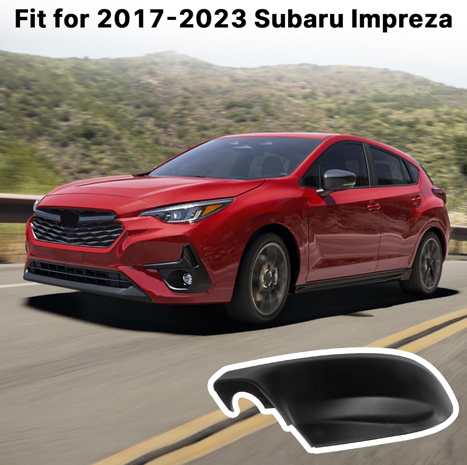 Lower Outer Mirror Cover for Subaru Impreza Ascent Legacy Outback 2017-2023, Driver Left Side Mirror Lower Cover, Replace 91054FL20A