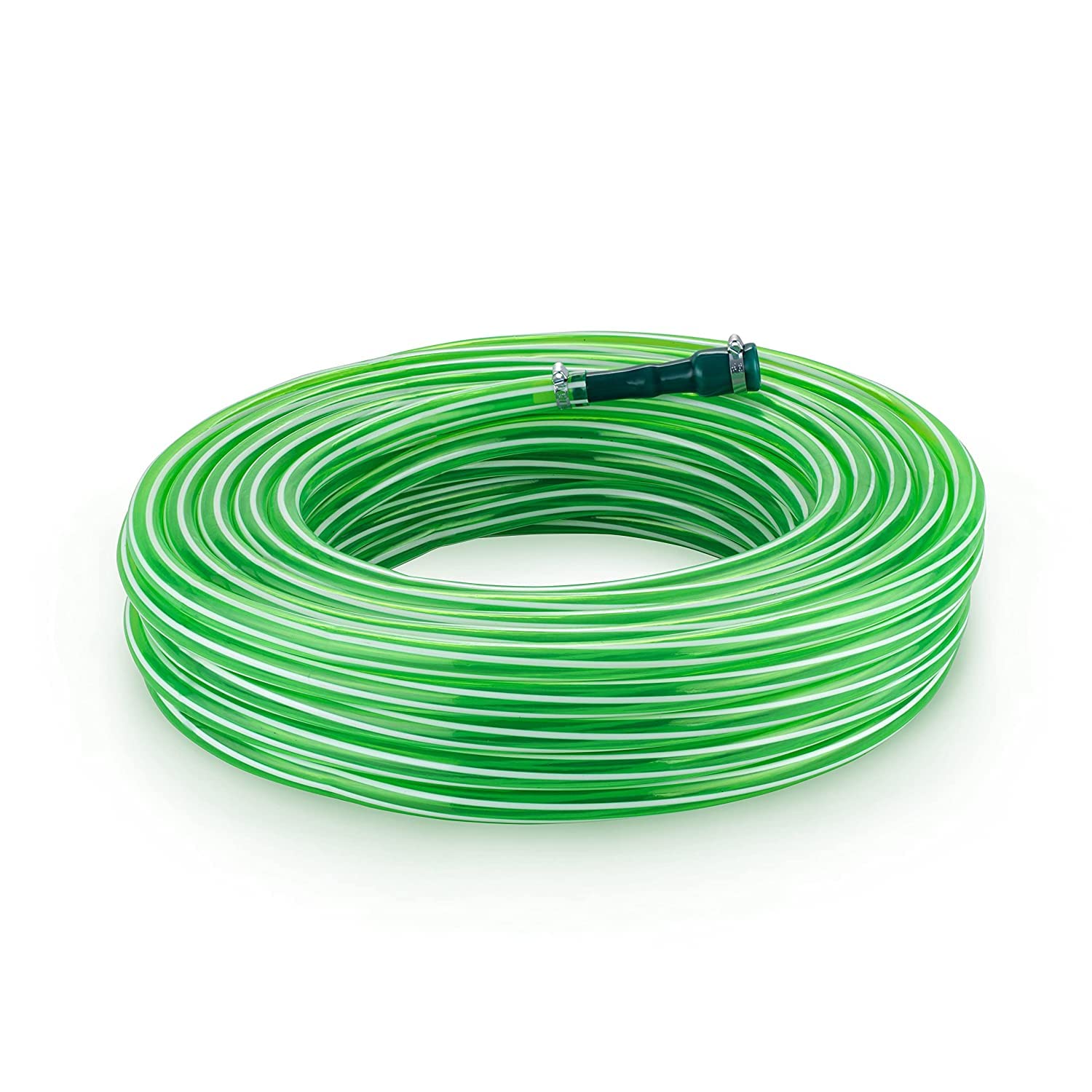 Garbnoire 5M 0.75Inch PVC Green Striped Pipe| Lightweight, Durable & Flexible| Accessories Hose Connector & Clamps| Watering Garden, Cleaning| Outdoor-Indoor Use (5 Meter (16.4 ft)) (B09W9SVY9J) Amazon Price History, Amazon Price Tracker