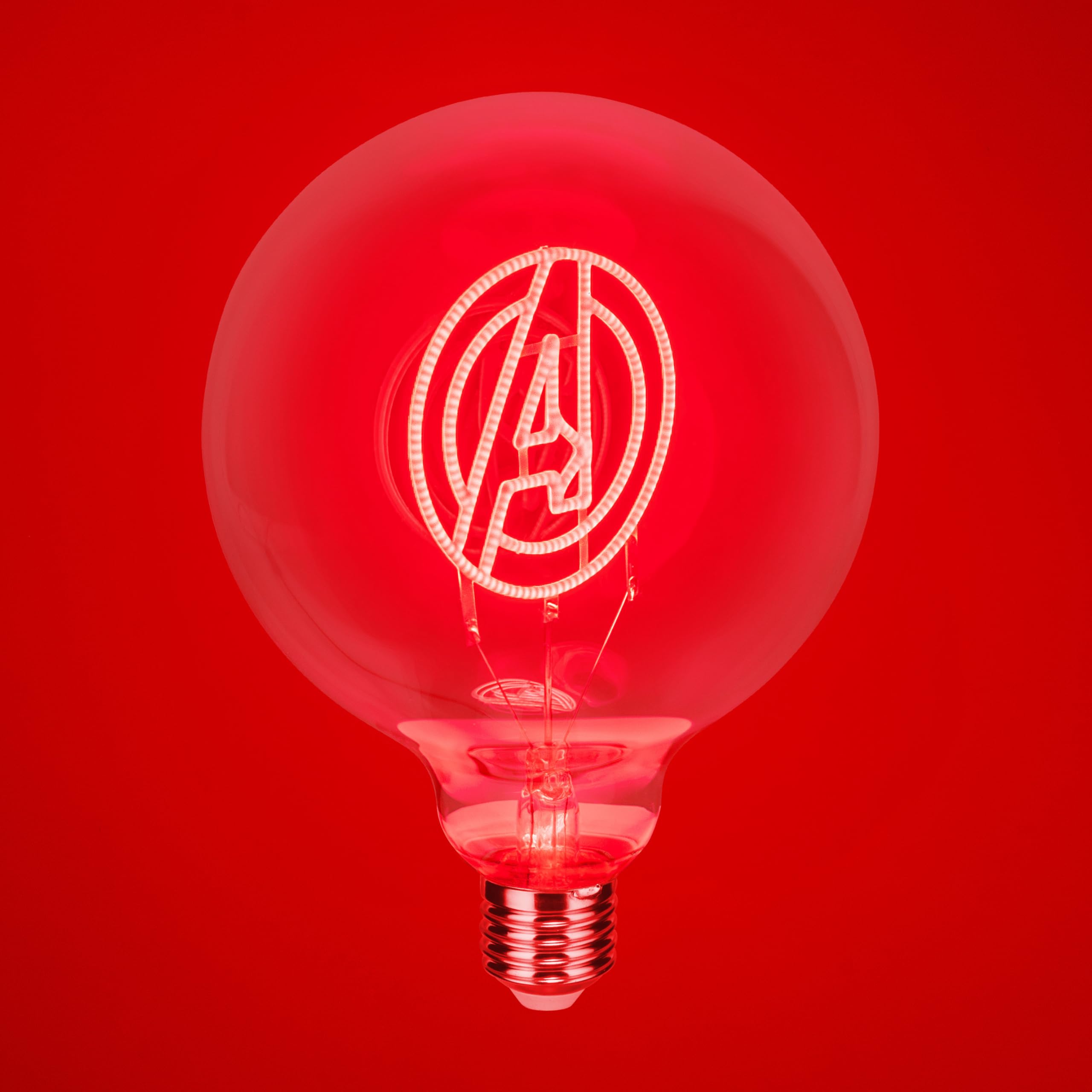 Paladone Marvel Avengers Decorative LED Neon E27 Screw Bulb, Add to Any Edison Compatible Lamp - Image 3