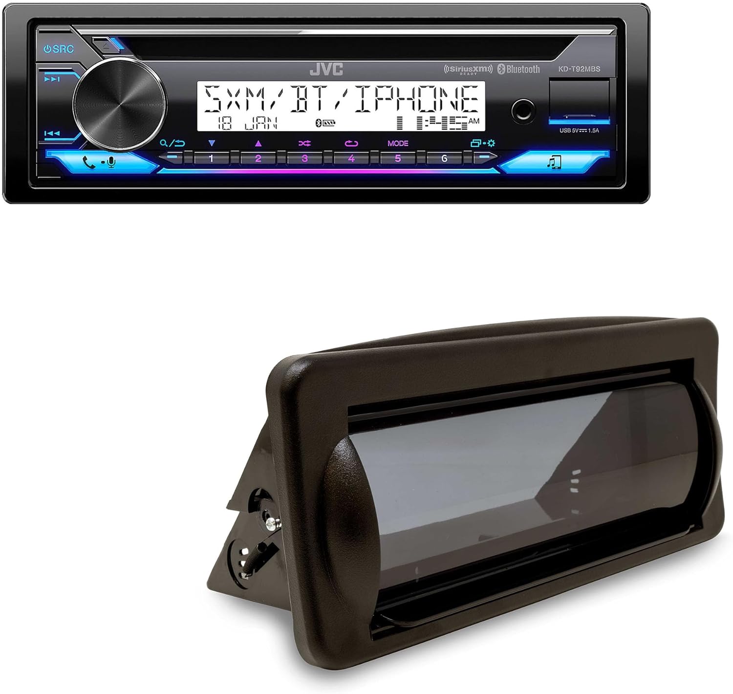 JVC KDT92MBS Marine CD Receiver Bluetooth, USB, Backlit